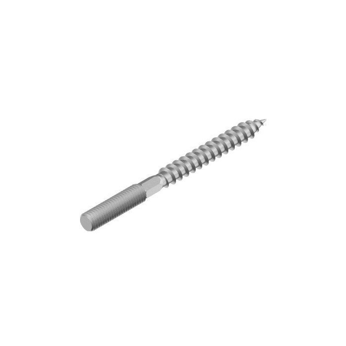 Anchoring screw M6 x 60mm - electro-galvanized