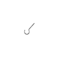 Screw hook 50mm - Stainless steel A2
