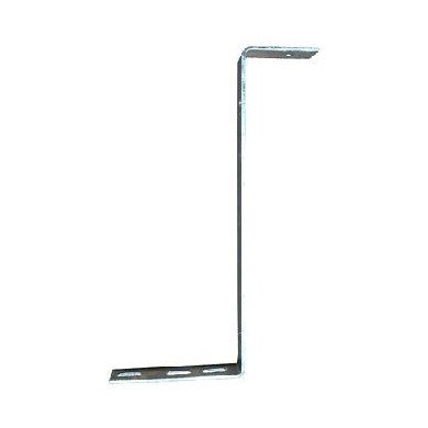 Soporte en S 25x80x350x150mm - 4mm galvanizado en caliente