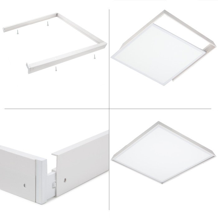 Recessed frame for recessed panel - 60x60 - Screw-free mounting