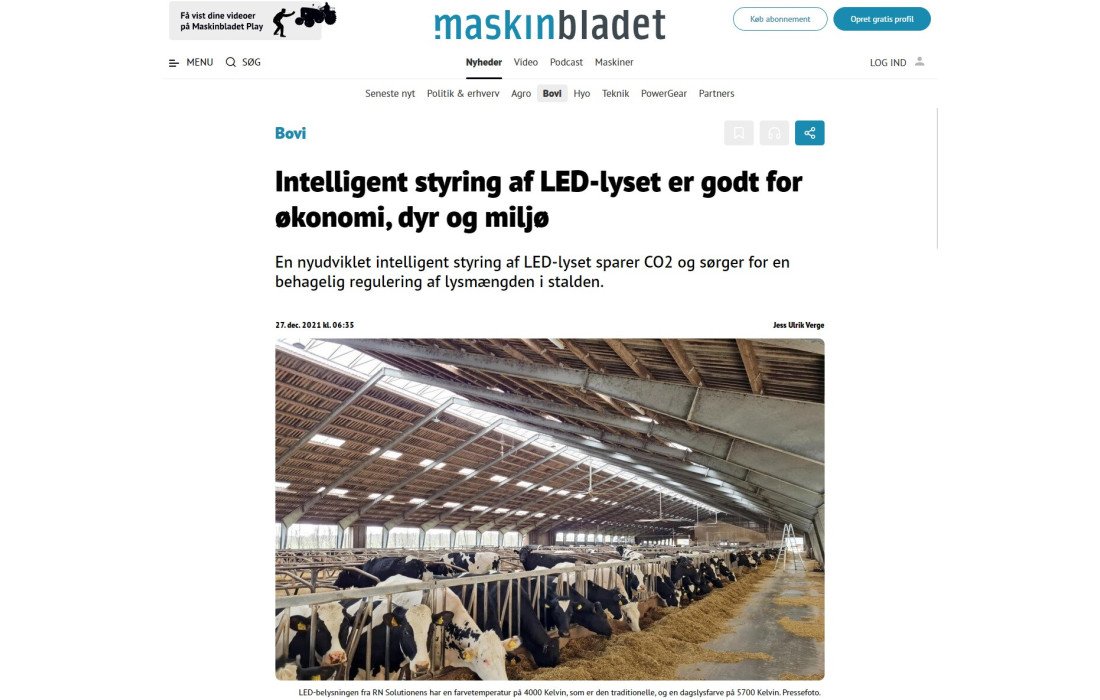 Intelligent styring af LED-lyset er godt for økonomi, dyr og miljø